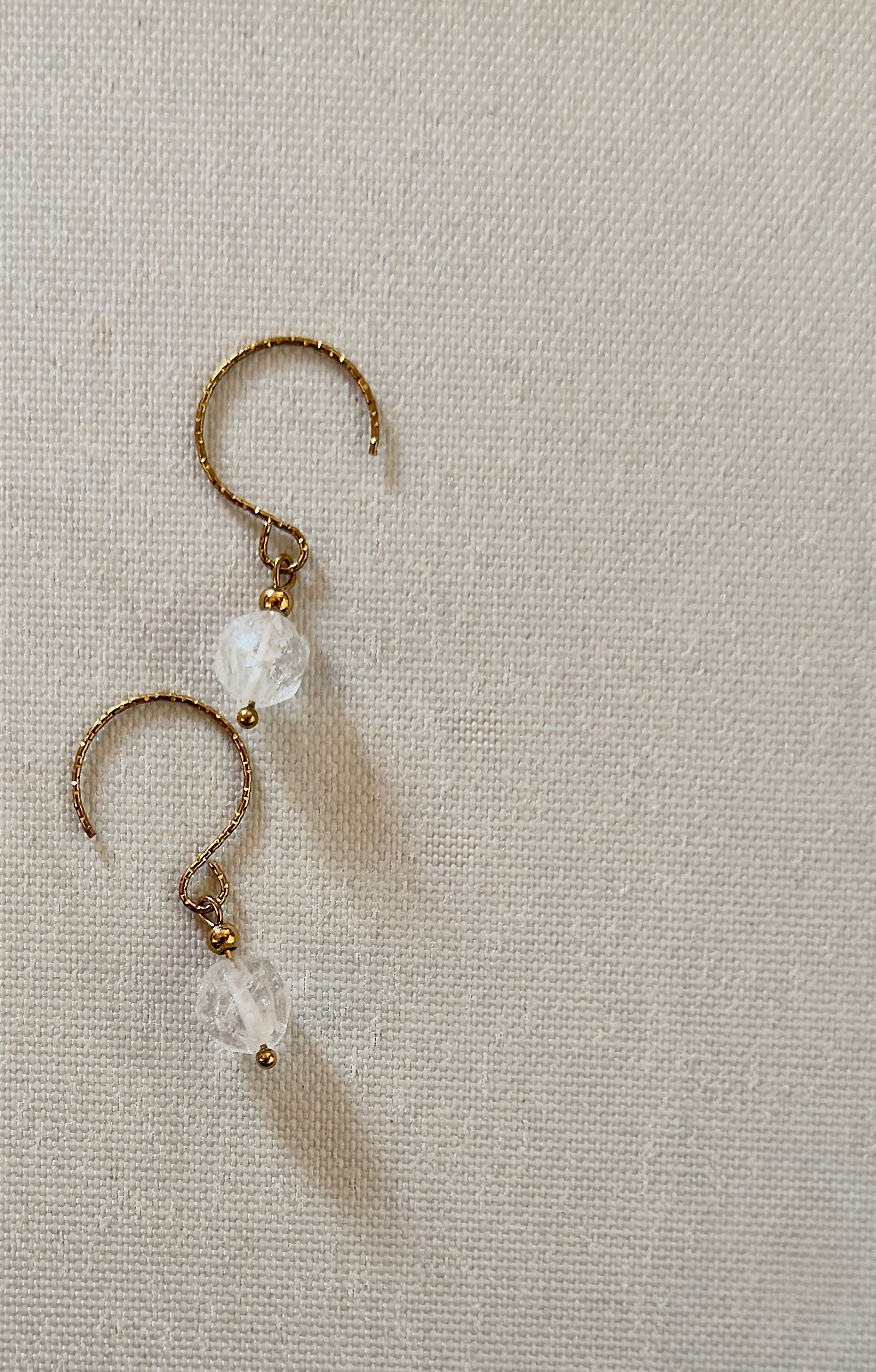 Les boucles Alba - Cristal de roche