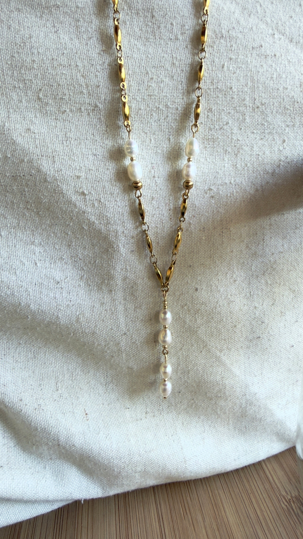 Collier Riviera style chapelet avec perles d’eau douce – Célia