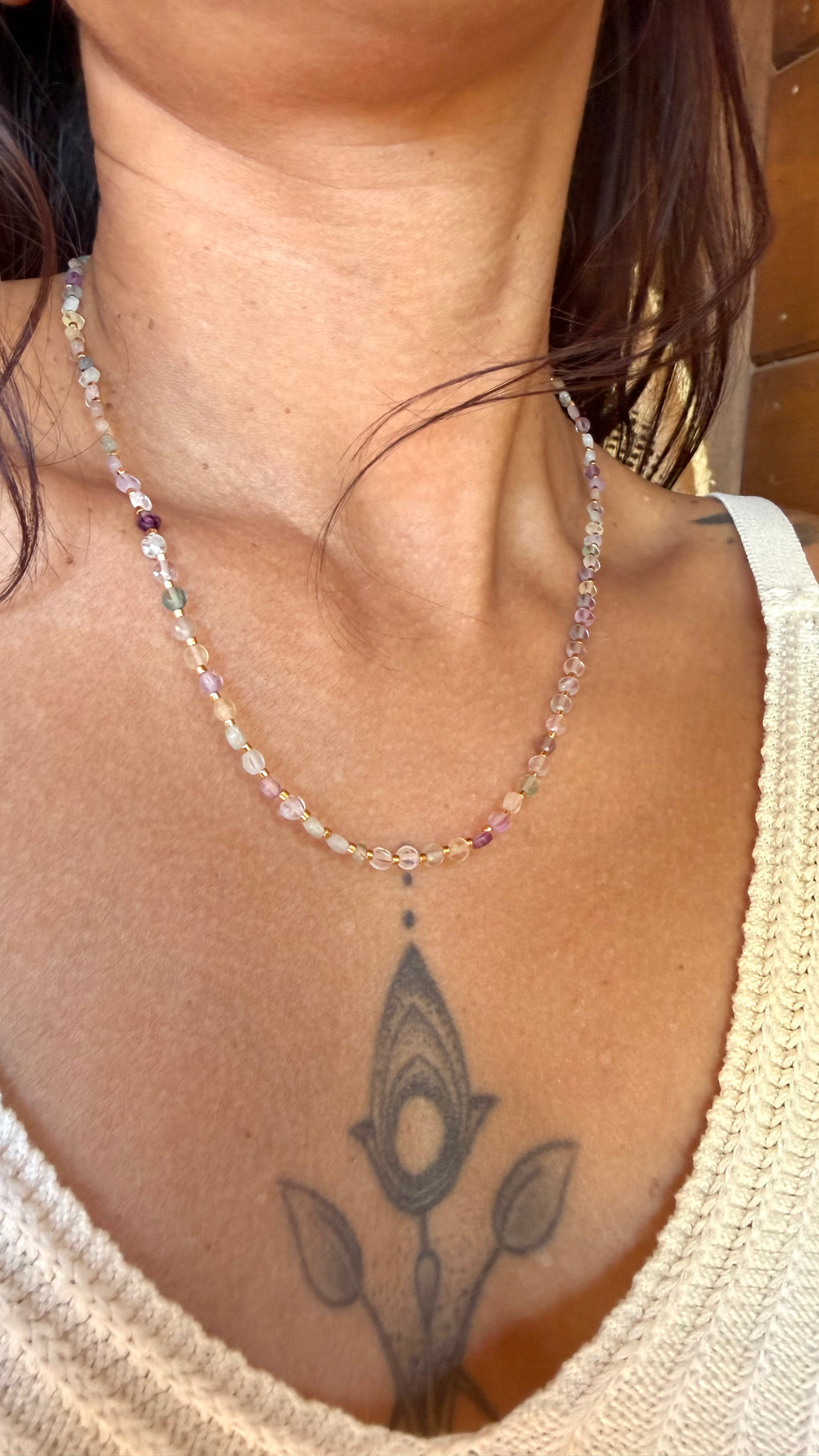 Collier Maya - fluorine