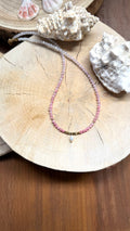 Collier Rhodonite & Perle d’eau douce