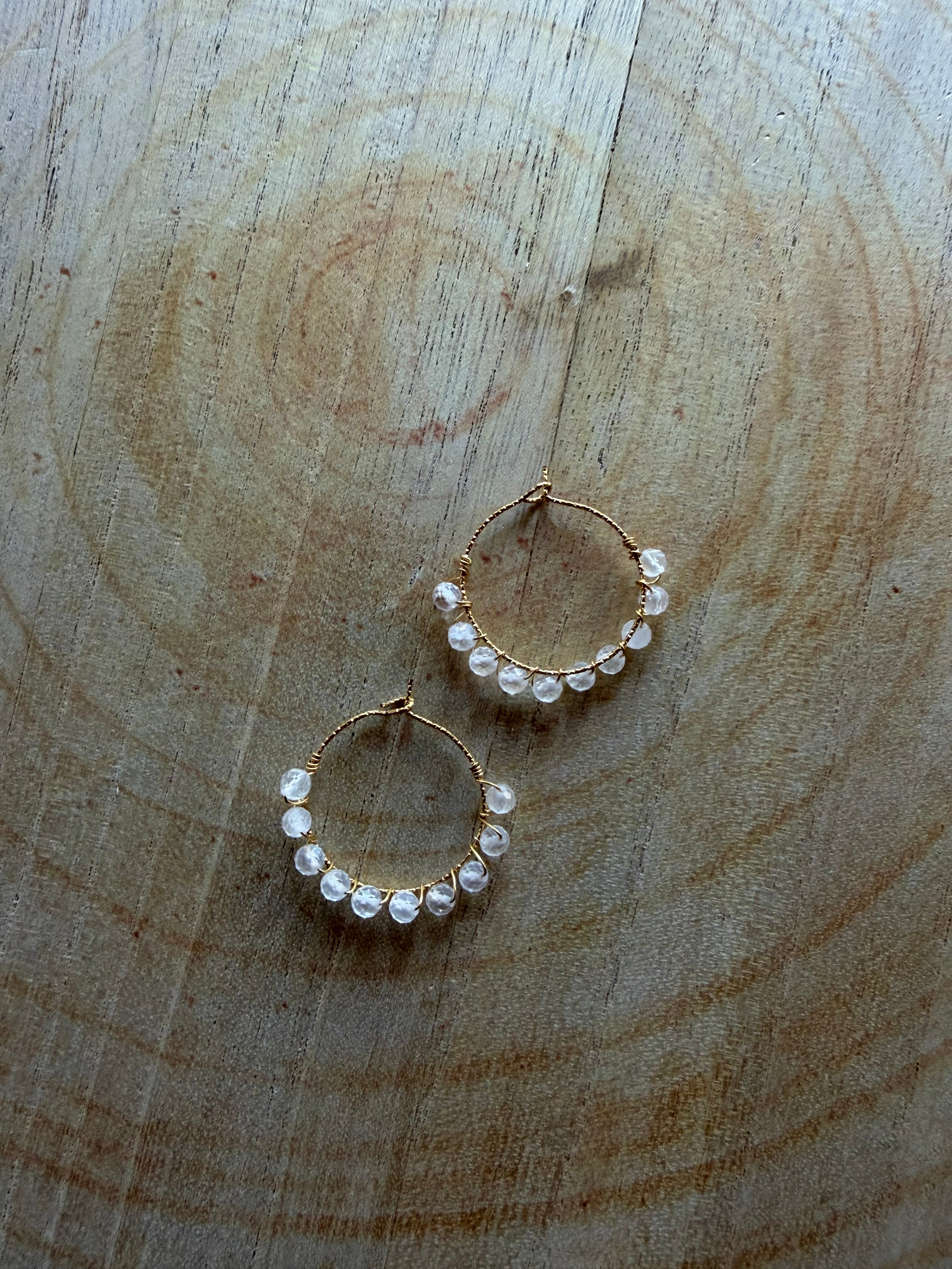 Boucles d’oreilles Cristal de Roche