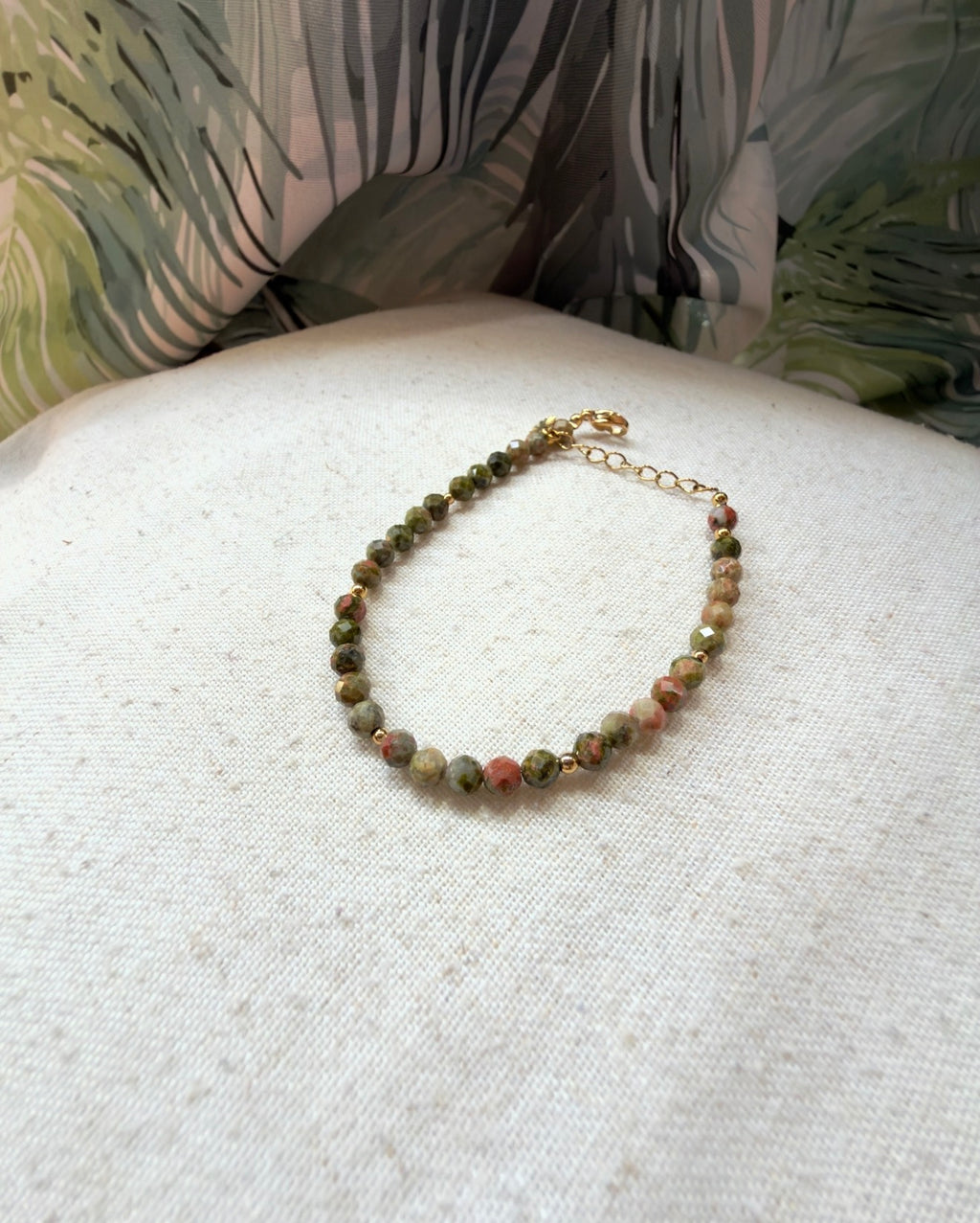 Bracelet en pierres naturelles unakite – Maïa