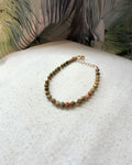 Bracelet en pierres naturelles unakite – Maïa