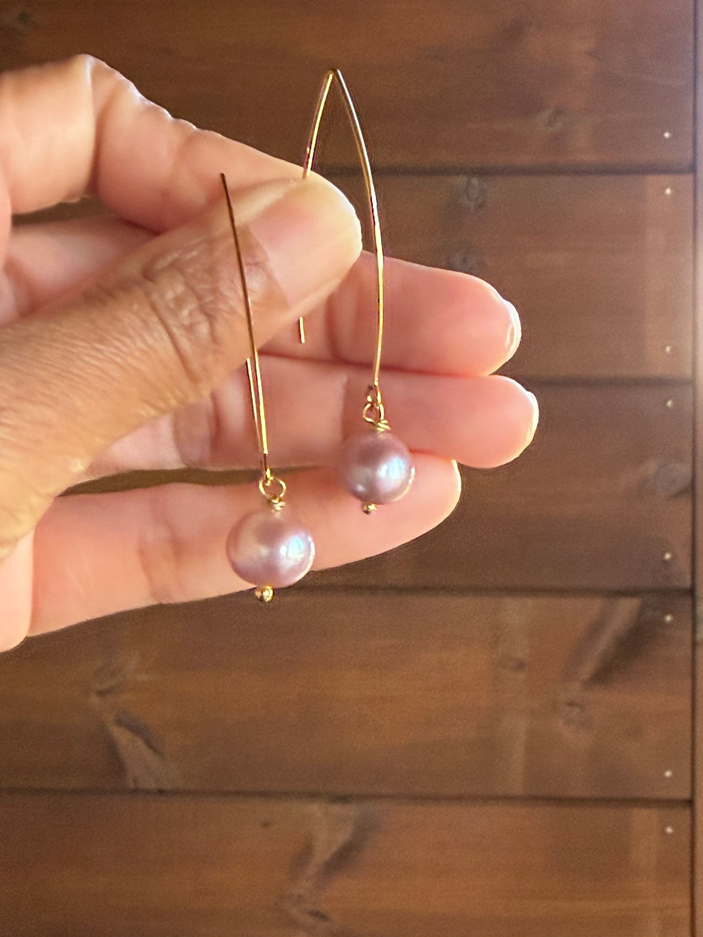 Boucles d’oreilles Perle d’Eau Douce