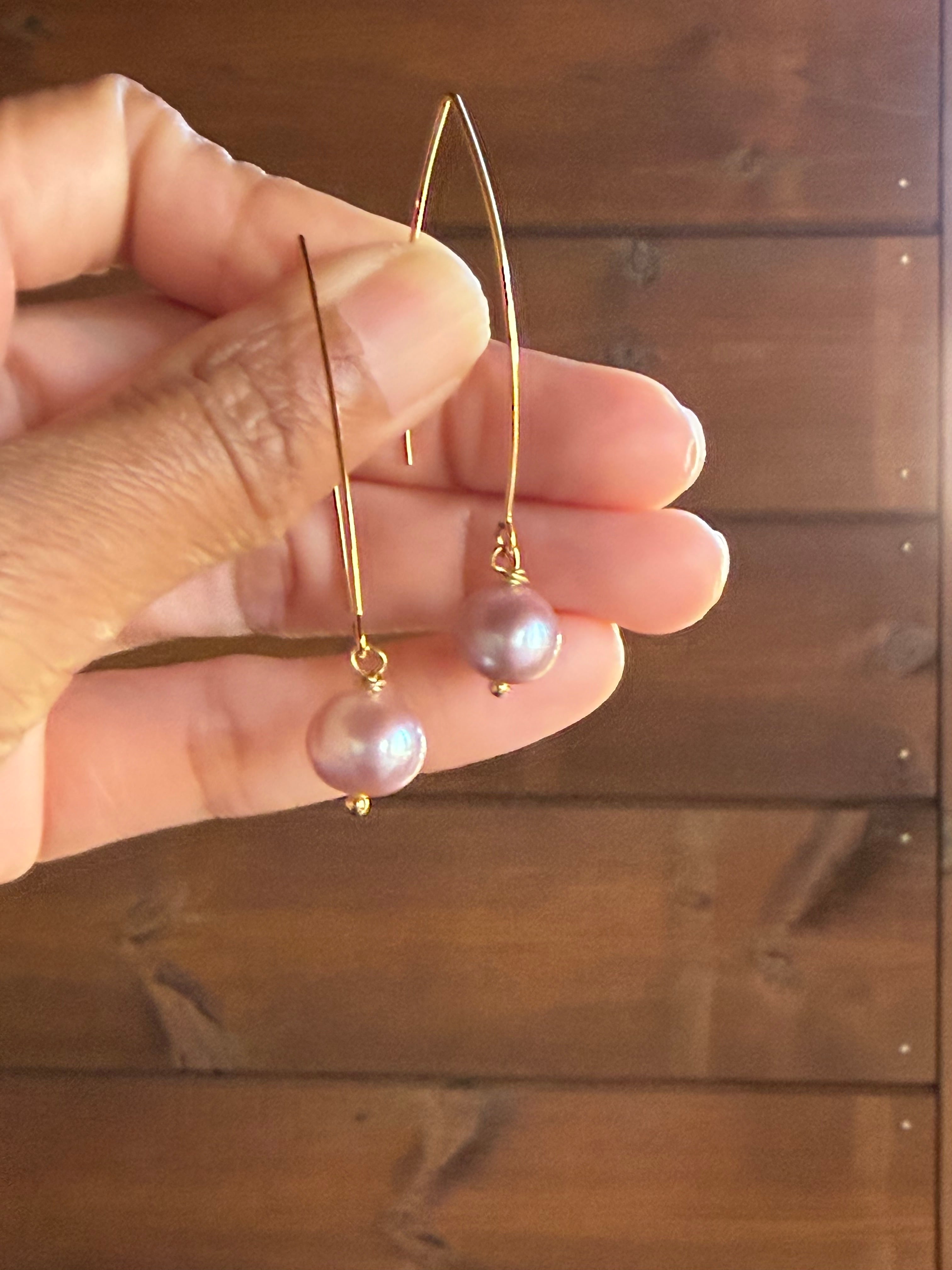 Boucles d’oreilles Perle d’Eau Douce