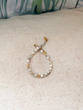 Bracelet en pierres naturelles howlite, fluorine et citrine – Léana