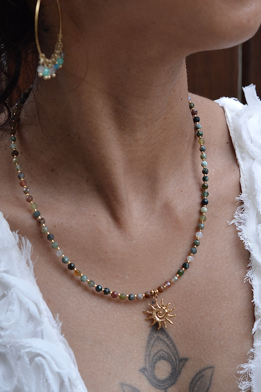 Le collier Agatha - Agate Indienne