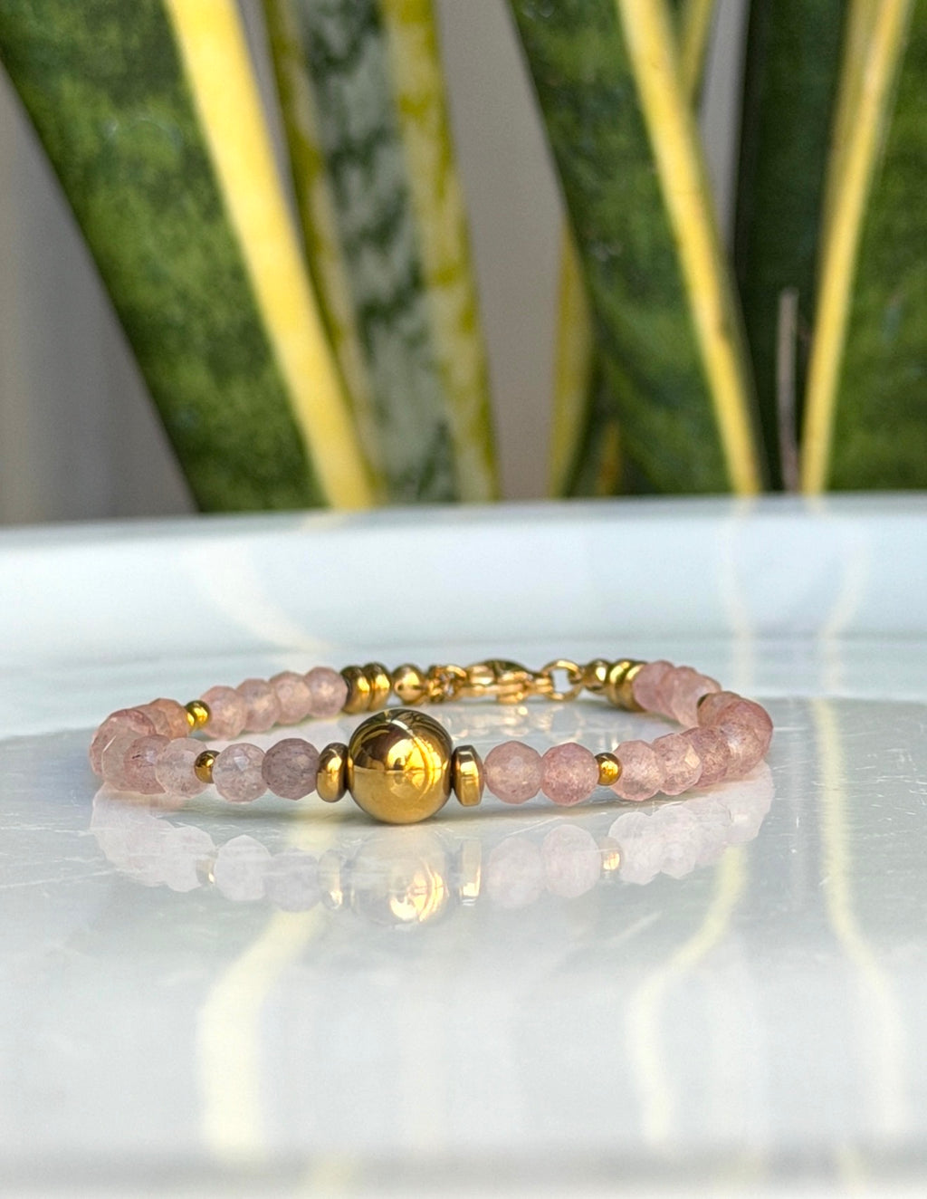 Bracelet Quartz fraise