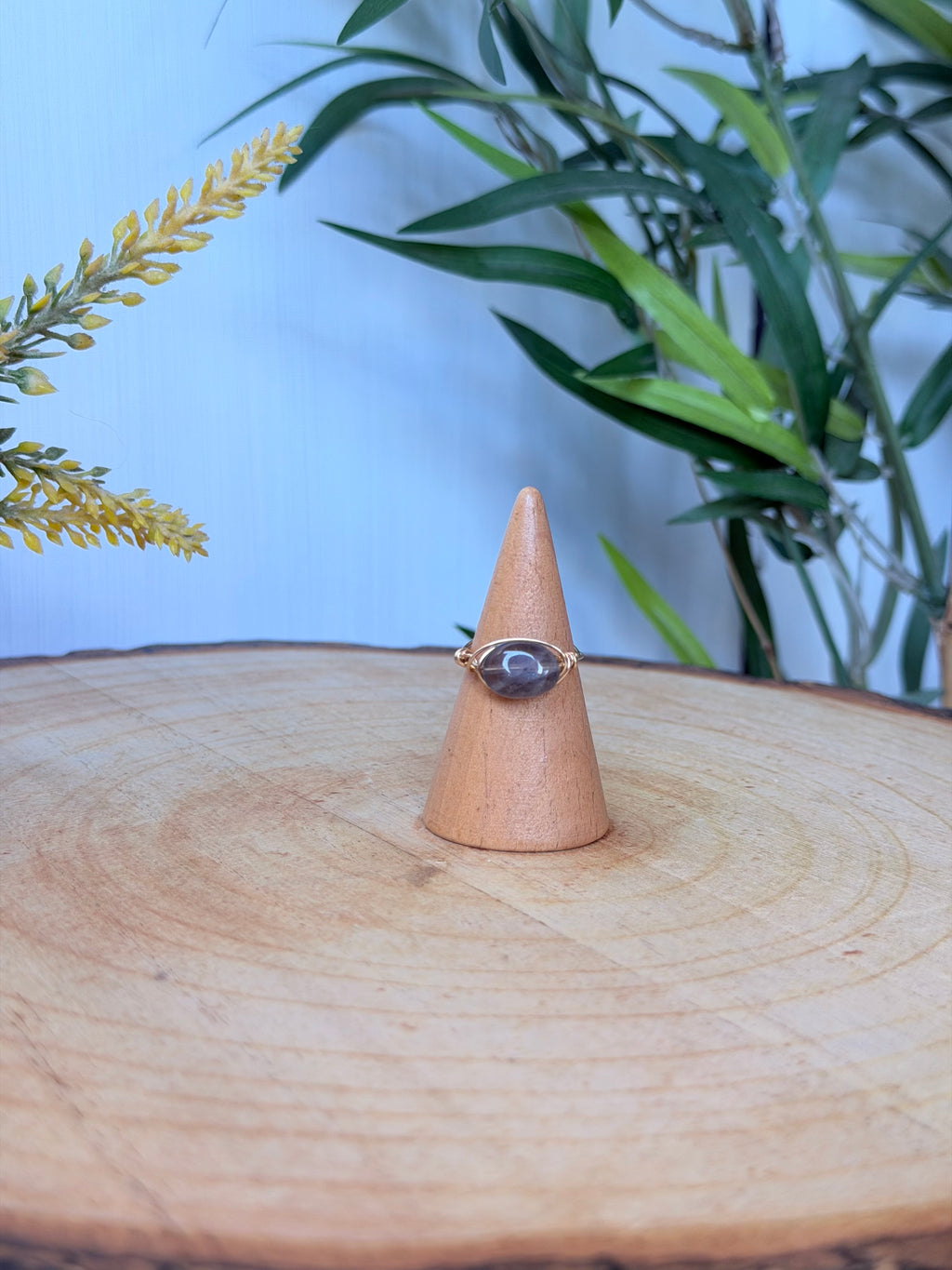 Bague Labradorite Grise