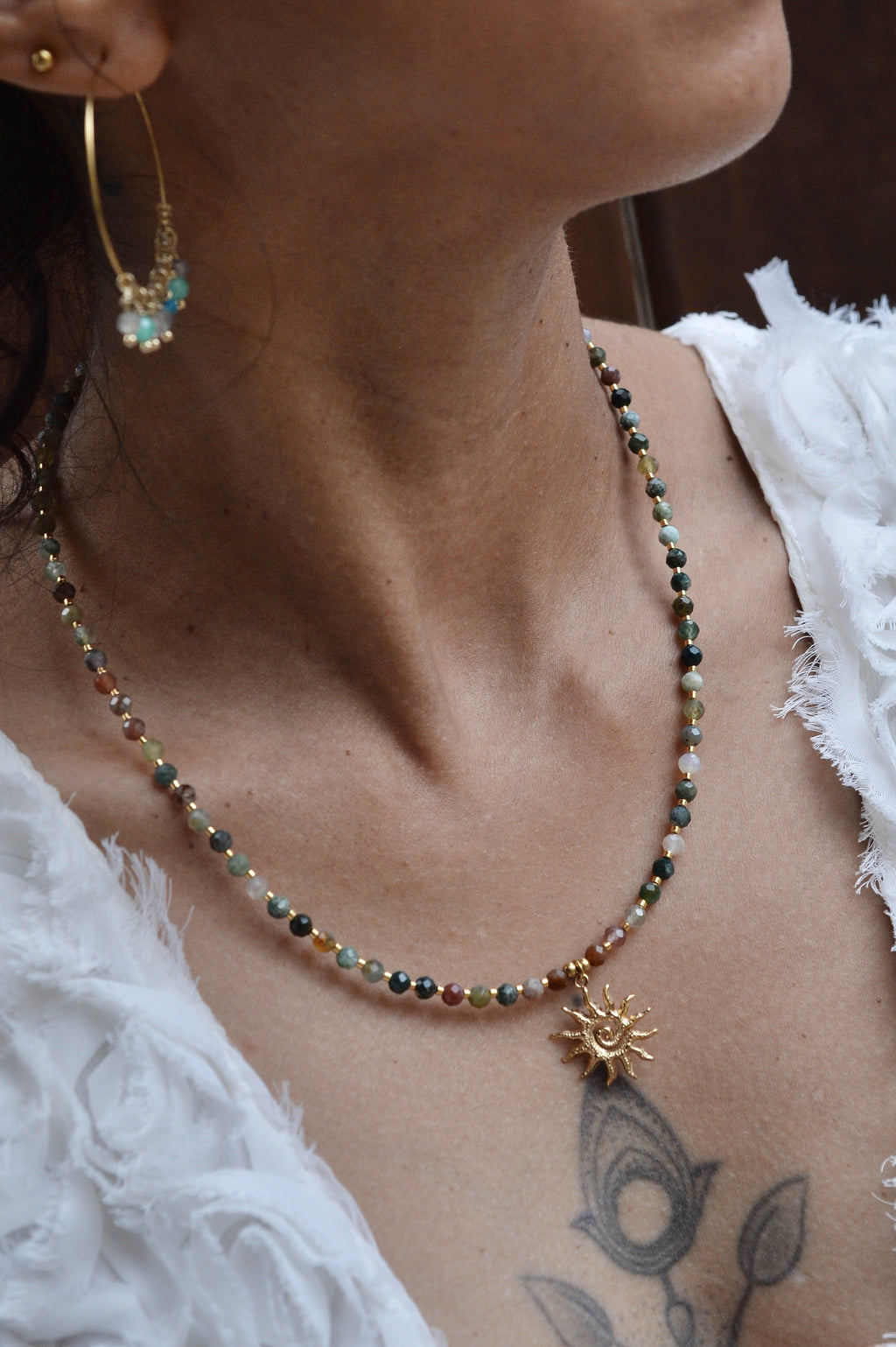 Le collier Agatha - Agate Indienne