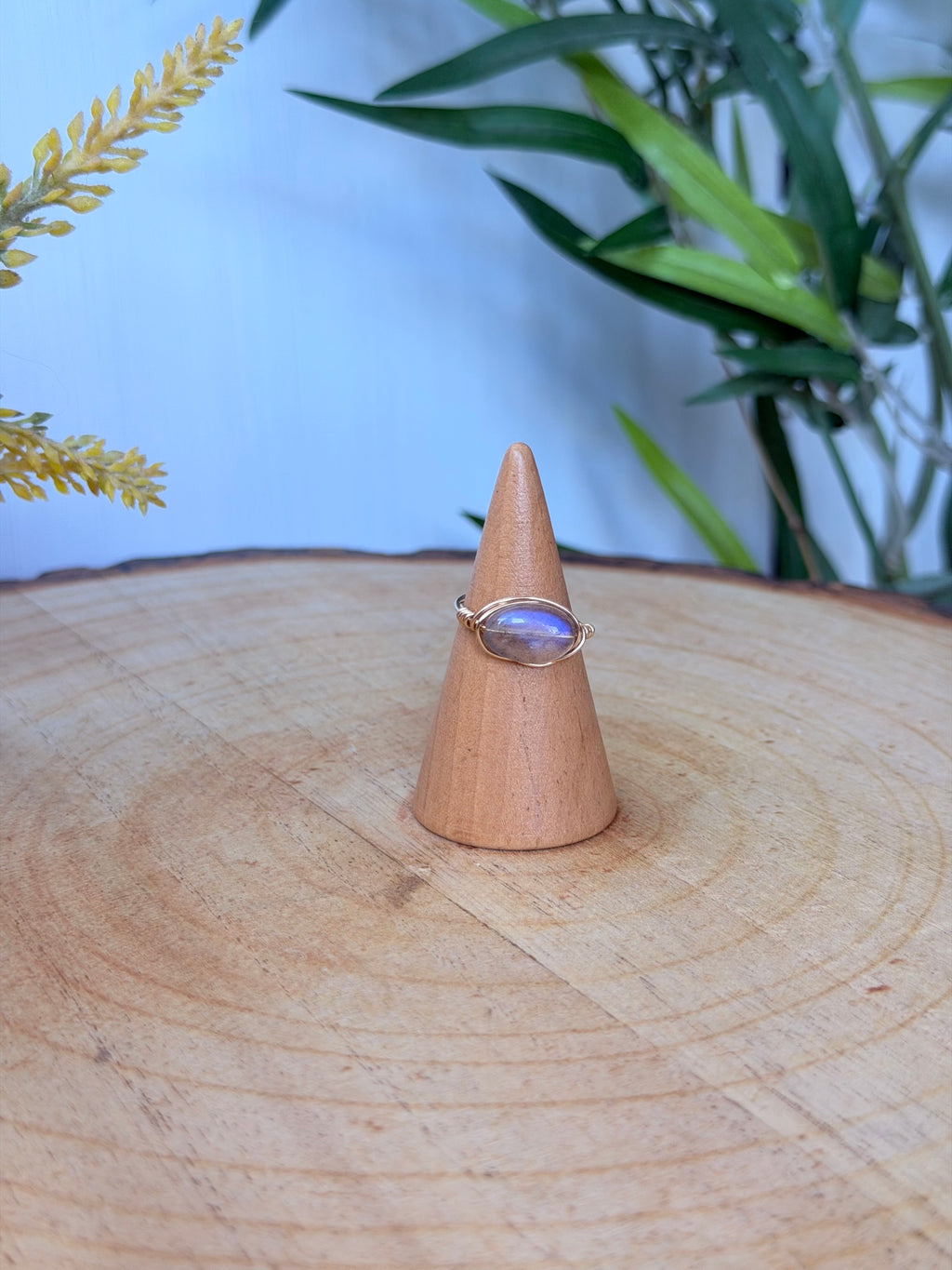 Bague Labradorite Bleue