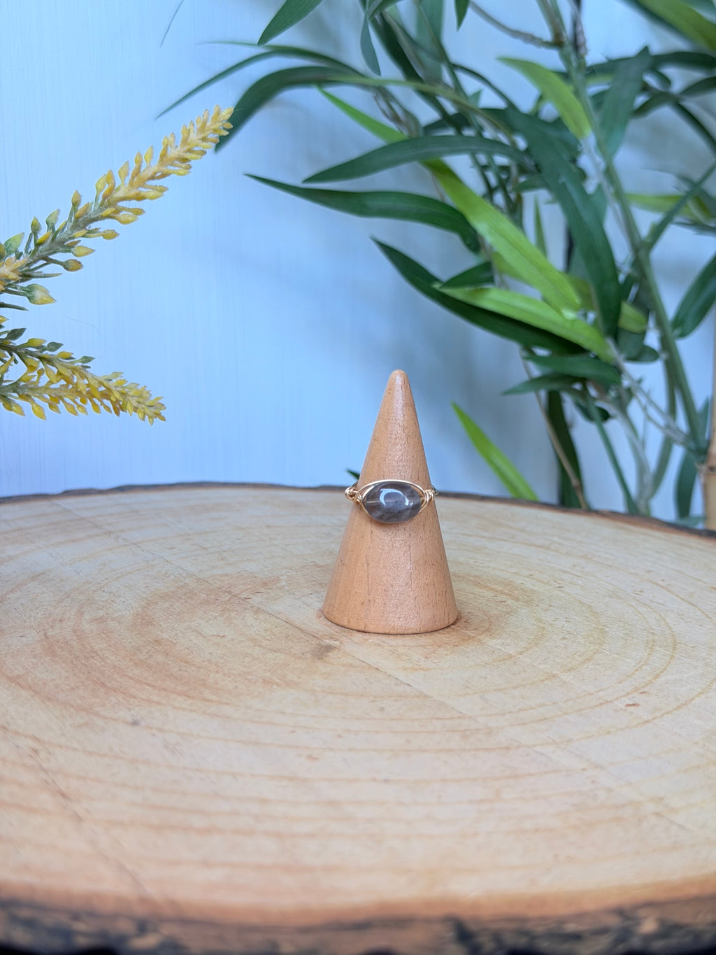 Bague Labradorite Grise