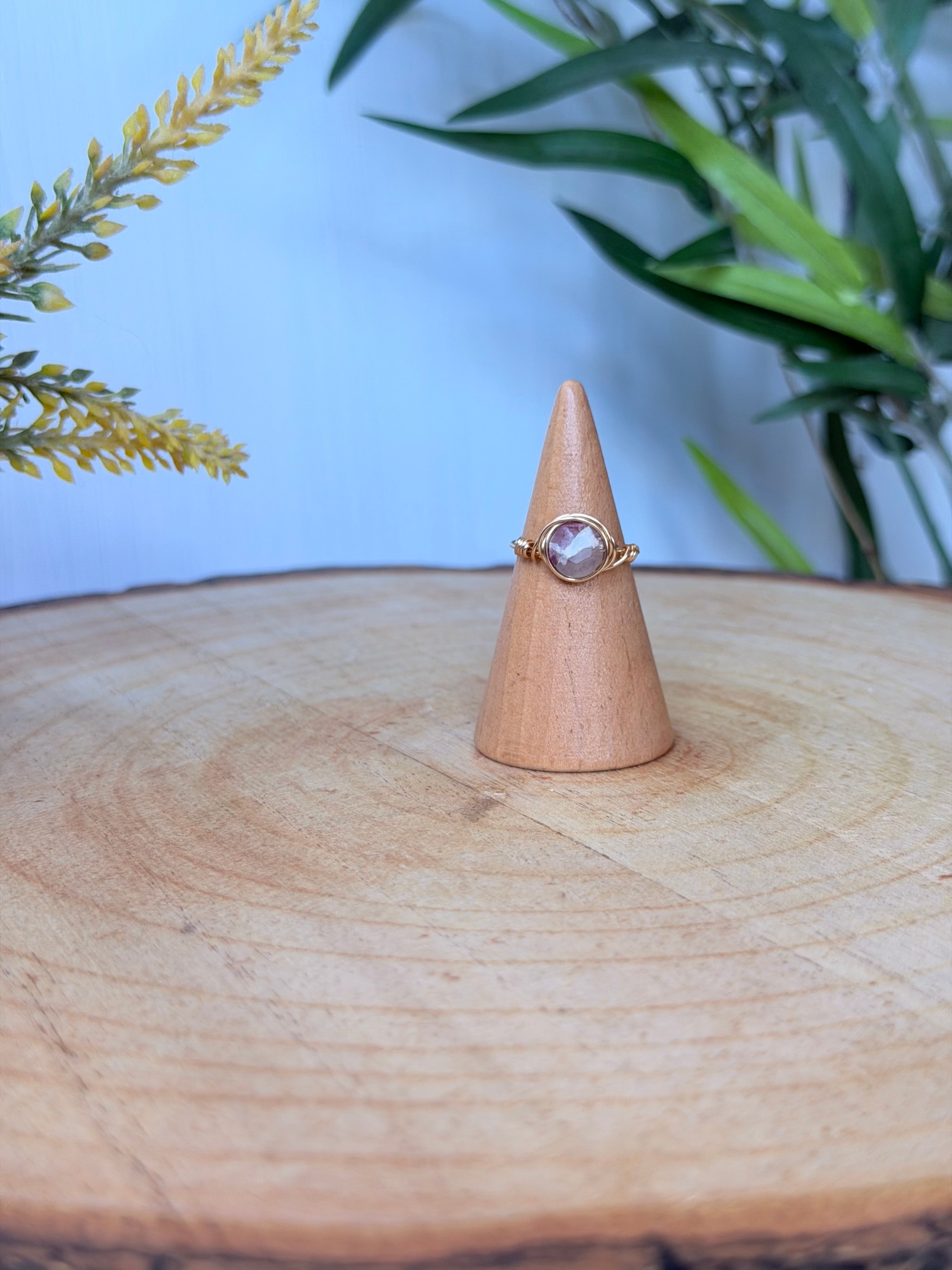 Bague Tourmaline Fleur de Prunier