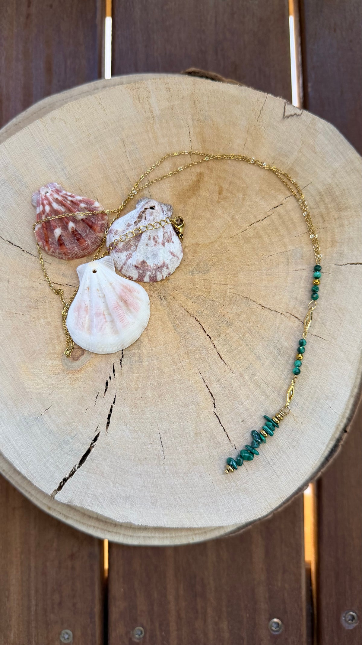 Sautoir Malachite