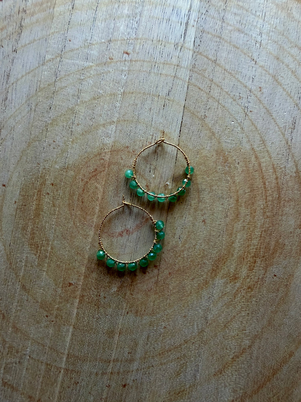 Boucles d’oreilles Aventurine Verte