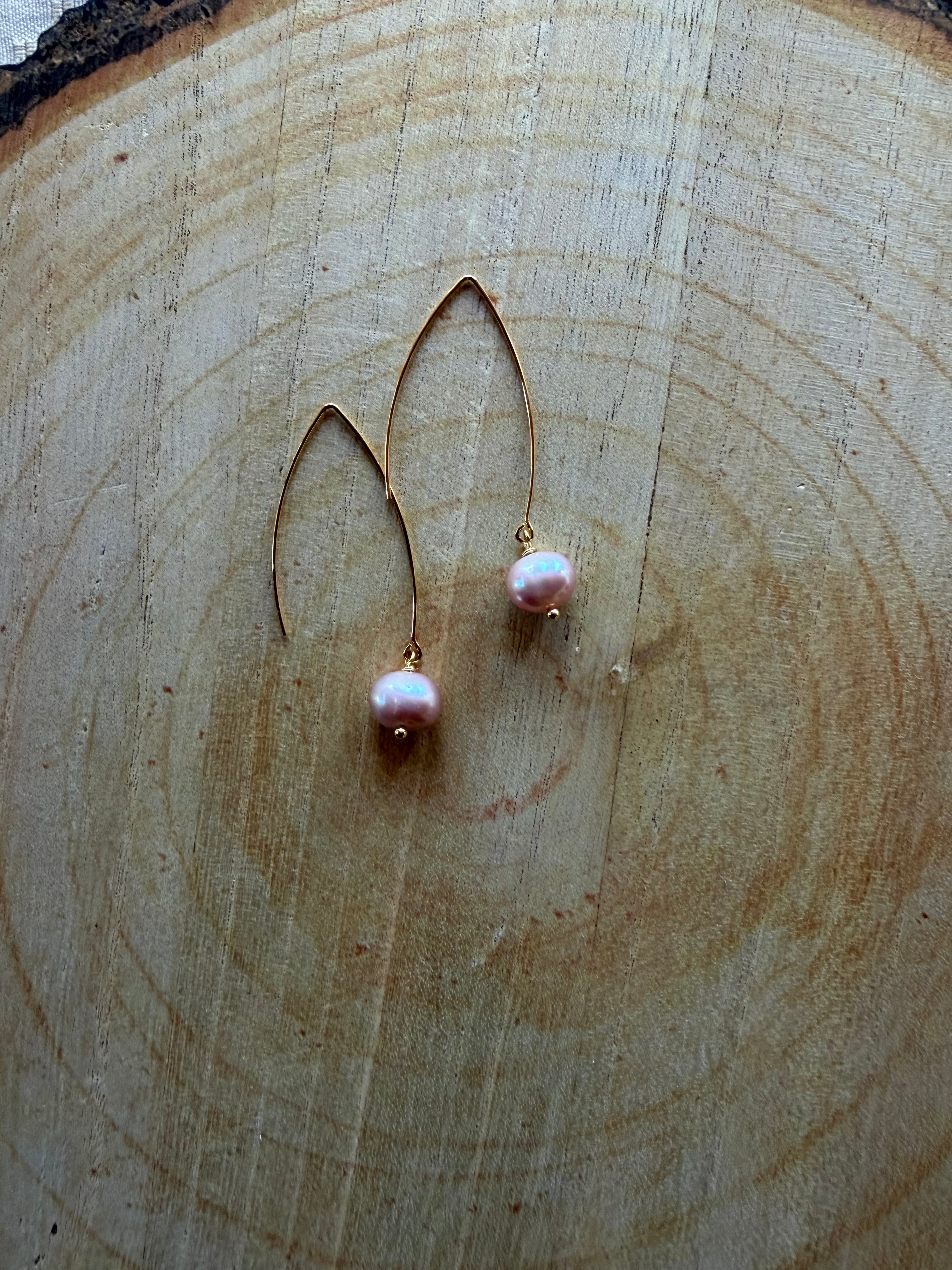Boucles d’oreilles Perle d’Eau Douce
