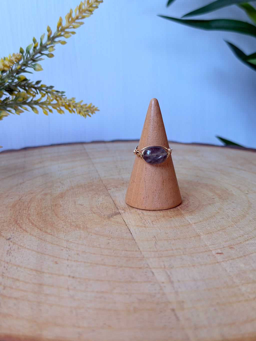 Bague Labradorite Grise