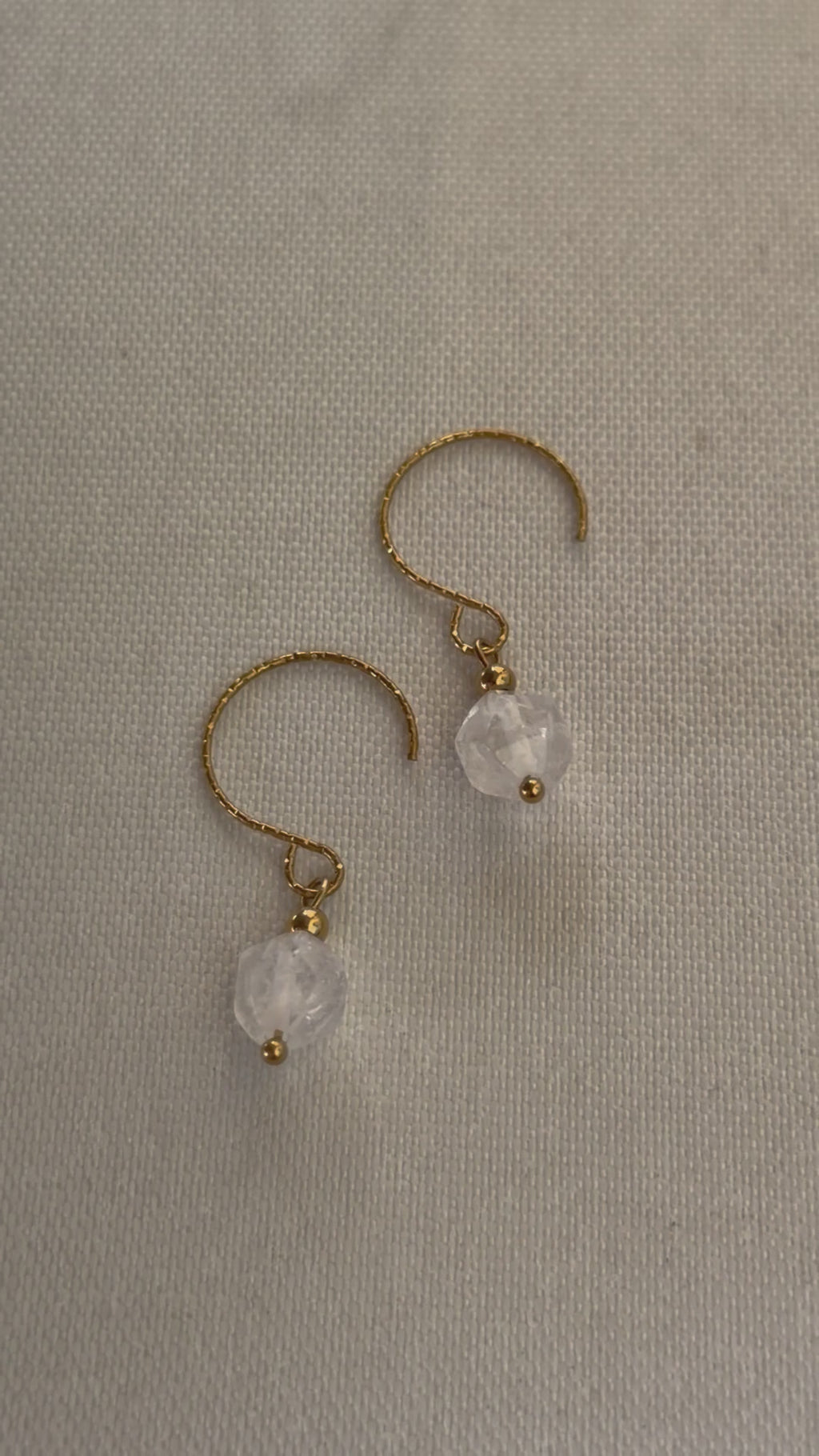 Les boucles Alba - Cristal de roche