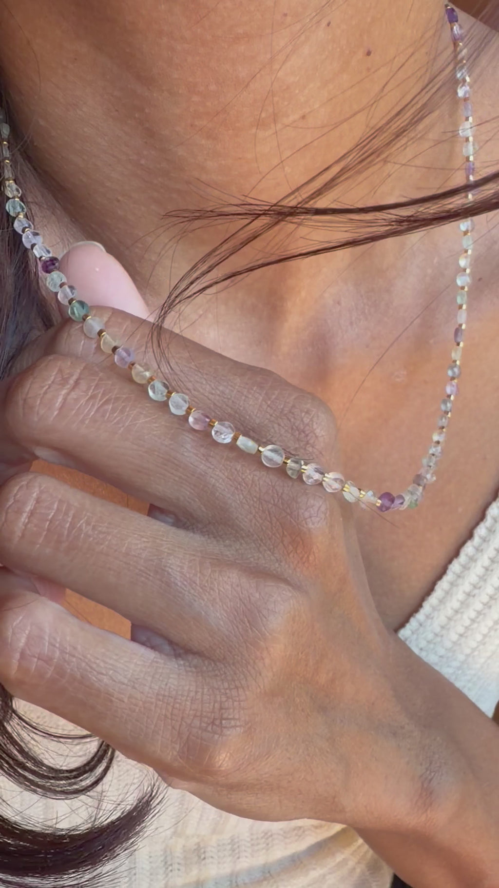 Collier Maya - fluorine