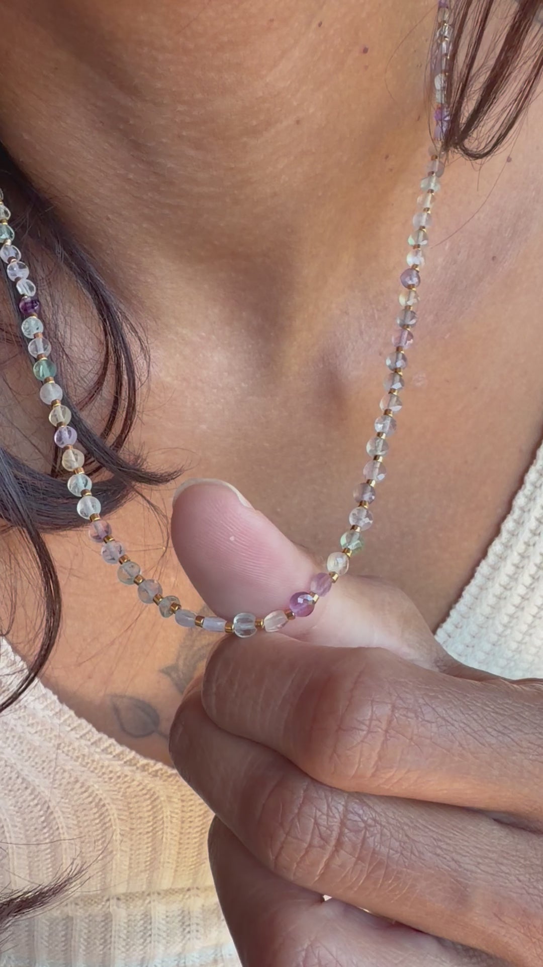 Collier Maya - fluorine